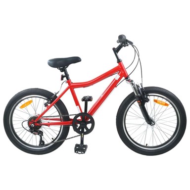 Dječji gradski bicikl 24", 6 brzina, crvena